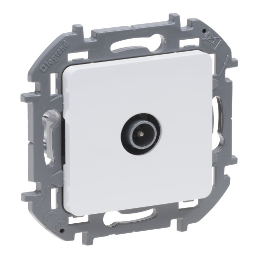 Розетка TV (телевизионная) - Legrand/Daccord Inspiria - оконечная - белый