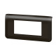 Рамка - Программа Mosaic - 4 модуля - матовая черная