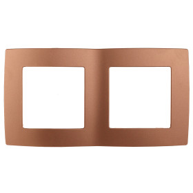 ЭРА 12-5002-14 Рамка на 2 поста, Эра12, медь (10/100/3000)