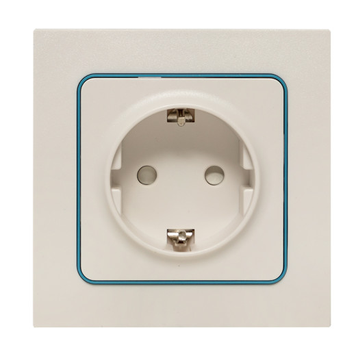 Стокгольм Механизм Розетки 1-местной с/з 16А винтовые клеммы белый с защ. штор. EKF PROxima