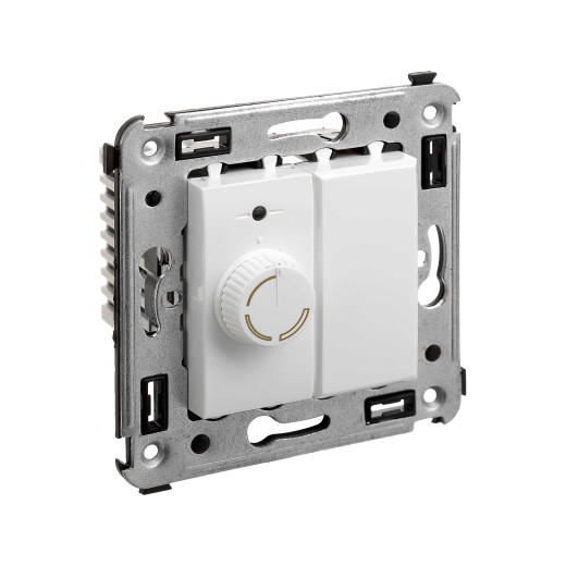 Диммер поворотный в стену, Avanti, белое облако