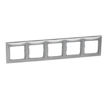 Legrand Valena Алюминий Рамка 5-ая гориз.