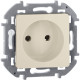Розетка без заземления - Legrand/Daccord Inspiria - без шторок 16А 250В винтовые зажимы - слоновая кость