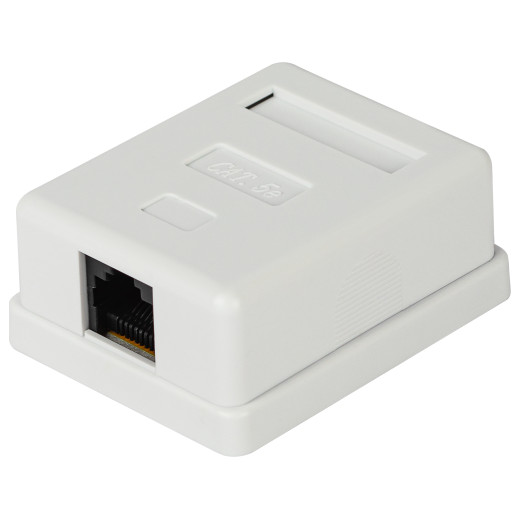 Розетка компьютерная RJ-45 ЭРА RJ01UN категория 5е неэкранированная 1-порт упаковка 40 штук