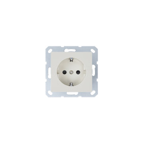 Jasmart G Слоновая кость Розетка с/з со шторками 16A 250V~ 2P+T