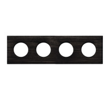 BIRONI Шедель Бук Угольно-черный Рамка 4-ая Форма квадрат (скрытый монтаж)