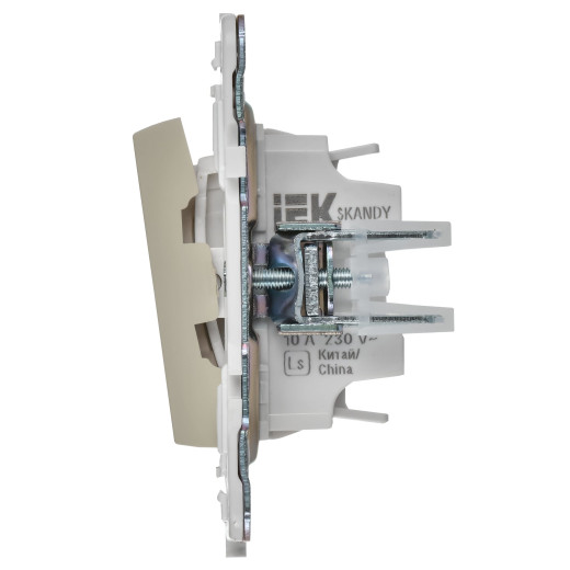 SKANDY Выключ. 2-кл. прох. с инд. 10А SK-V10B беж. IEK