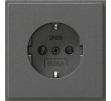 Gira TX-44 Антрацит Розетка с/з