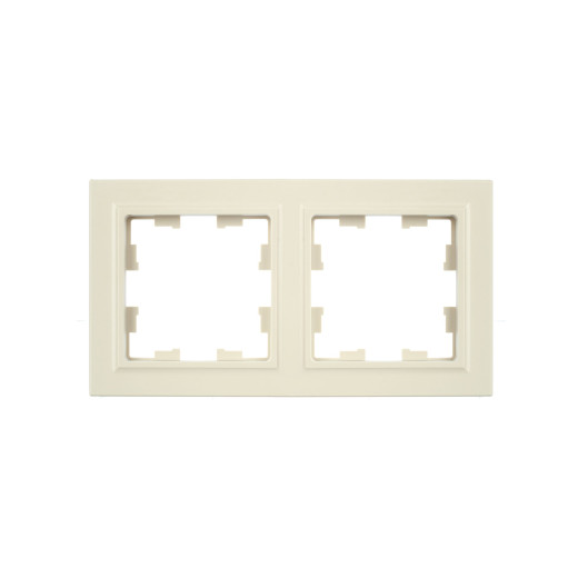 BRITE Рамка 2-мест. РУ-2-БрКр беж. IEK