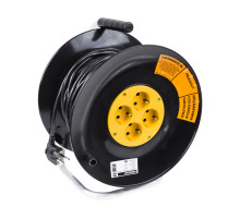 PROconnect Удлинитель силовой на катушке 4 гнезда с/з 20 м 3х1 мм² STANDART