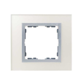 Simon 82 Nature Серебро/Алюминий/Стекло Рамка 1-ая