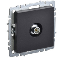 IEK BRITE BASE Черный Розетка TV оконечная РТВ11-0-БрЧ