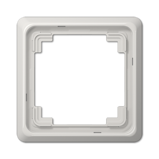 Рамка для вертикальной и горизонтальной установки, однократная, светло-серая