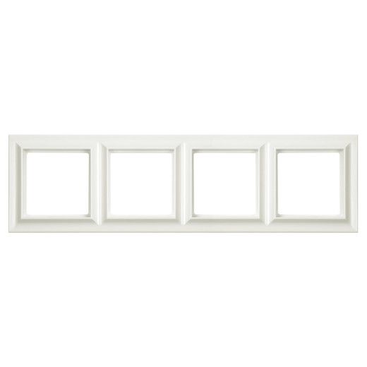 Рамка 4-поста, Eco Profi  Standart, термопласт, слоновая кость