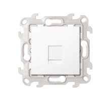 Simon 24 Белая Телефонная розетка RJ11