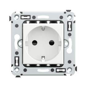 DKC Avanti Розетка в стену, 2P+E, с з/ш, 