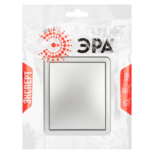 Выключатель ЭРА Эксперт 11-1201-03 IP20 ОУ 10АХ-250В алюминий