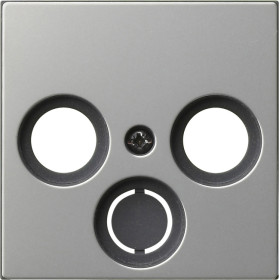 Gira S-55 Сталь Накладка антенной розетки