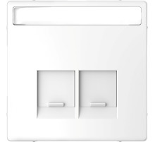 Schneider Electric Merten D-Life Белый Лотос Накладка центральная для 2-х модульных разъемов SE