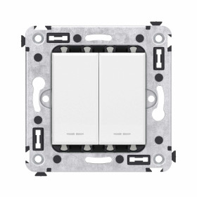 DKC Avanti Кнопка двухклавишная в стену, 