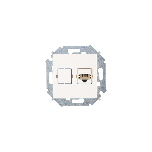 Simon 15 Бежевый Розетка телефонная RJ11, винт.заж.