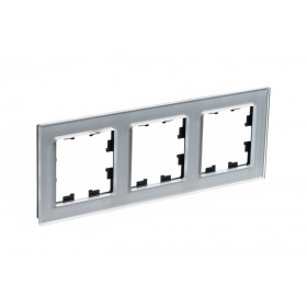 Systeme Electric AtlasDesign Nature Стекло алюминий Рамка 3-ая