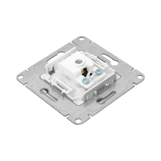 Механизм розетки TV, одиночная, алюминий Эпика EKF