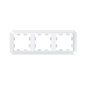 Systeme Electric AtlasDesign Antique Белый Рамка 3-ая, универсальная