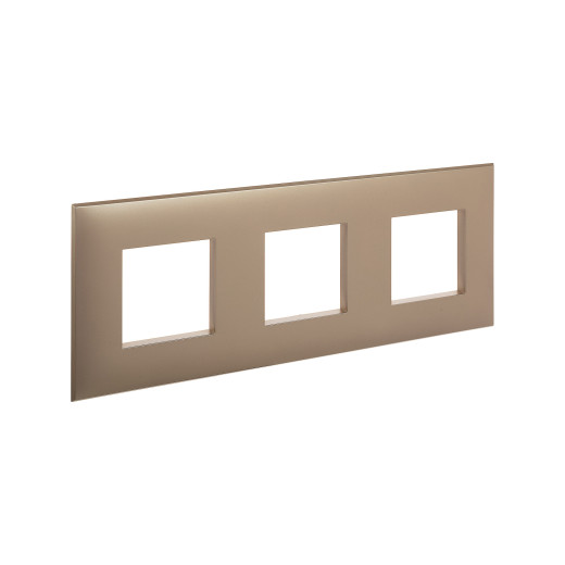 Рамка 3 поста (6 мод.), Avanti, кремовый жемчуг