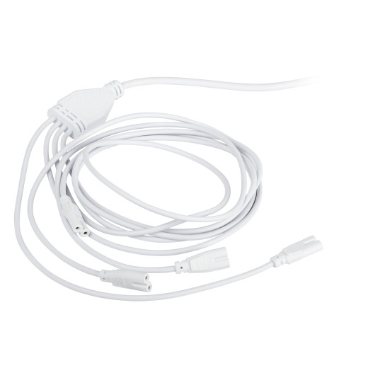 Разветвитель сетевой для линейных светильников ЭРА 4х IEC C7 2pin 2m для подключения 4 светильников