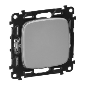 Legrand Valena ALLURE DIY Алюм Выключатель 1-клавишный 10А 250В.