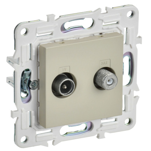 SKANDY Роз. двойная TV+SAT SK-A13B беж. IEK