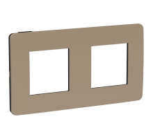 Schneider Electric Unica Studio Песочная/Антрацит Рамка 2-ная