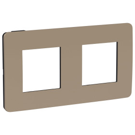Schneider Electric Unica Studio Песочная/Антрацит Рамка 2-ная