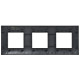 SKANDY Рамка 3-мест. SK-F03Bl черн. IEK