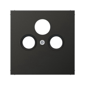 JUNG EcoProfi Черный матовый Накладка для розетки TV-FM-SAT
