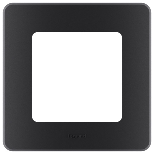 Рамка 1 пост - Legrand/Daccord Inspiria - антрацит