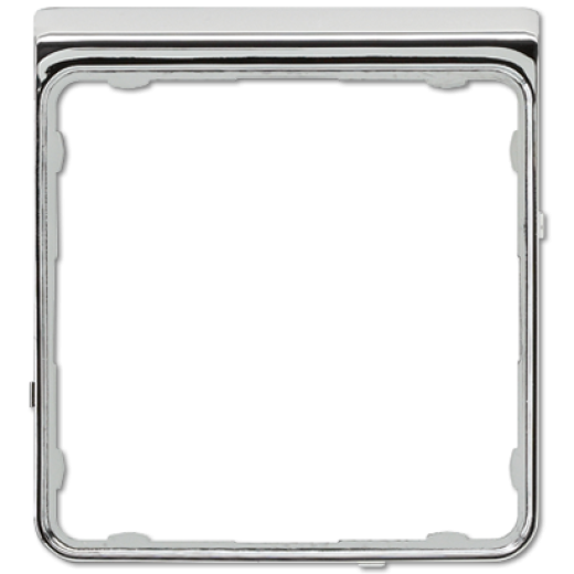 Внешняя цветная рамка, полированный хром