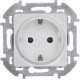 Розетка с заземлением - Legrand/Daccord Inspiria - без шторок 16А 250В винтовые зажимы - белый