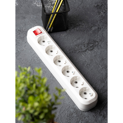 Колодка 6 гнезд 16А 3,5кВт c выкл. с/з Эксперт EKF PROxima