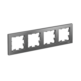 Systeme Electric AtlasDesign Сталь Рамка 4-ая, универсальная