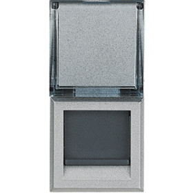 BT Axolute Алюминий Розетка компьютер RJ45 6 кат. UTP 1 мод.