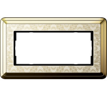 Gira ClassiX Art Латунь/Кремовый Рамка 2-ая без перегородки