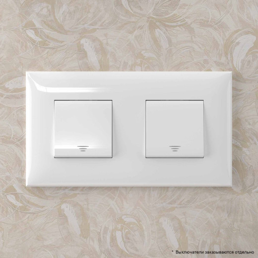 Рамка 2 поста (4 мод.), Avanti, белое облако