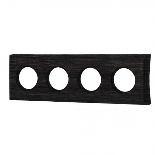 Шедель Бук Угольно-черный Рамка 4-ая на бревно 260мм (скрытый монтаж)