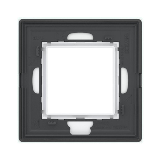 Рамка из натурального стекла 1 пост (2 мод.), Avanti, светло-зеленая