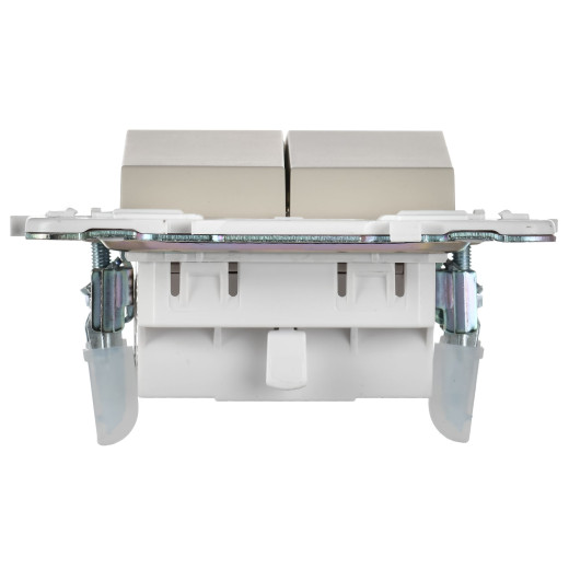 SKANDY Выключ. 2-кл. прох. 10А SK-V05B беж. IEK