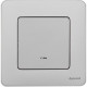 Выключатель одноклавишный с подсветкой/индикацией - Legrand/Daccord Inspiria - 10АХ 250В безвинтовые зажимы - алюминий
