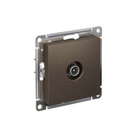 Systeme Electric AtlasDesign Мокко Розетка антенная одиночная TV коннектор, механизм