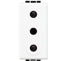 BT LL Бел Розетка с/з, 2P 16А 250В 1 мод.